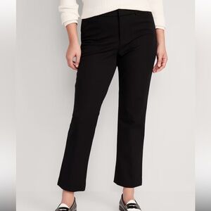 Old Navy Black High Rise Pixie Straight